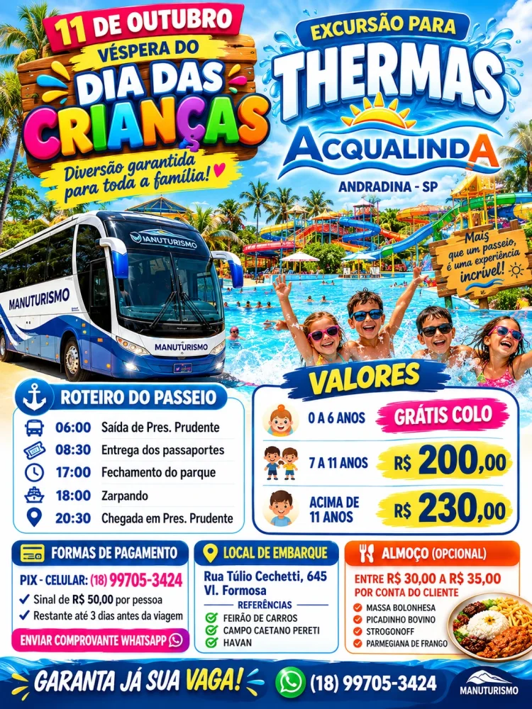 Excursão Acqualinda
