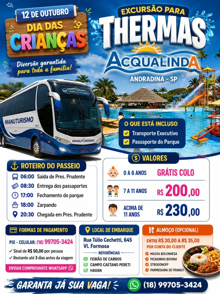 Excursão Acqualinda
