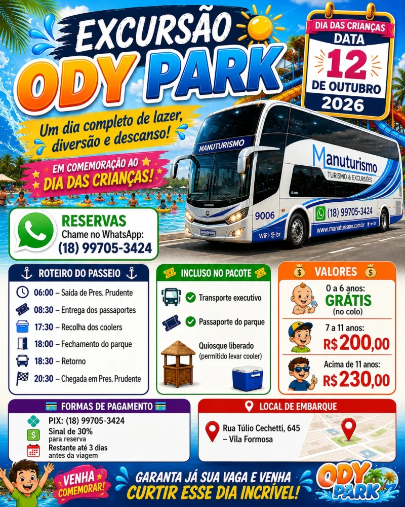 Excursão Ody Park