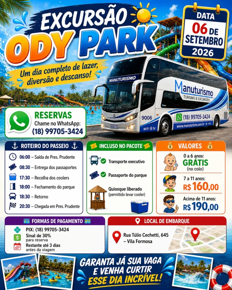 Excursão Ody Park